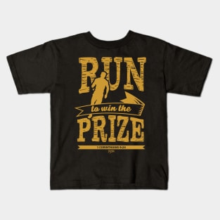 Christian T-Shirt: Run to Win the Prize Kids T-Shirt